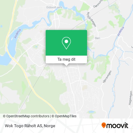 Wok Togo Råholt AS kart