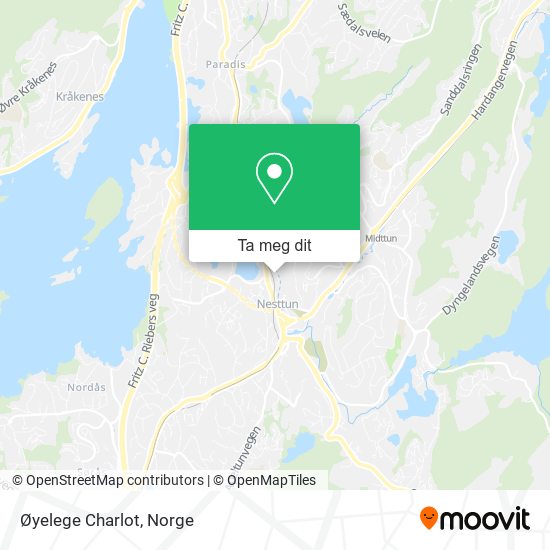 Øyelege Charlot kart
