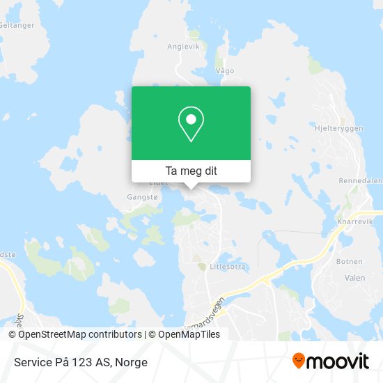 Service På 123 AS kart