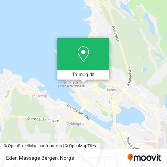 Eden Massage Bergen kart