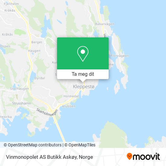 Vinmonopolet AS Butikk Askøy kart