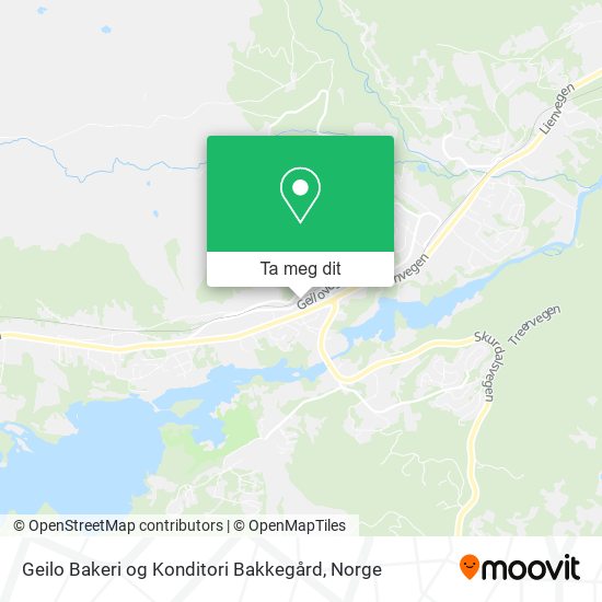 Geilo Bakeri og Konditori Bakkegård kart