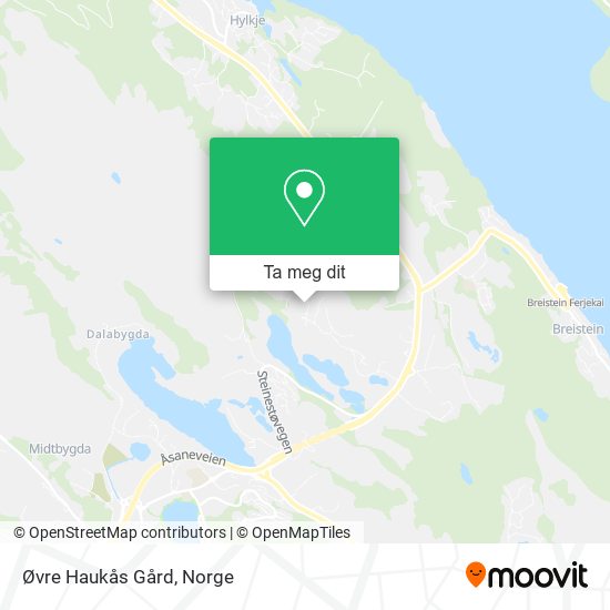 Øvre Haukås Gård kart