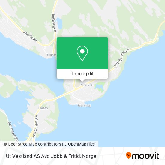 Ut Vestland AS Avd Jobb & Fritid kart