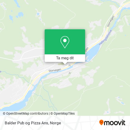 Balder Pub og Pizza Ans kart