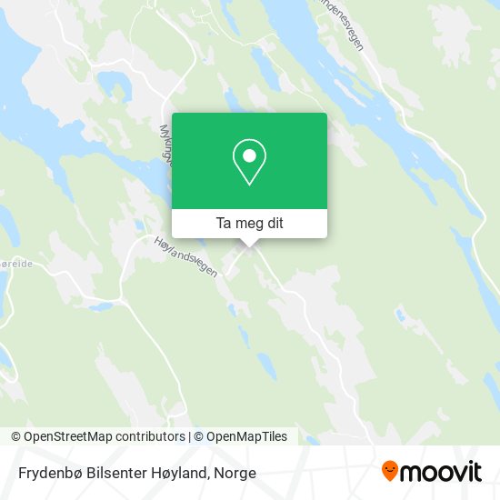 Frydenbø Bilsenter Høyland kart