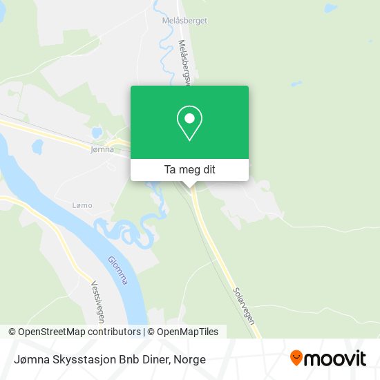 Jømna Skysstasjon Bnb Diner kart
