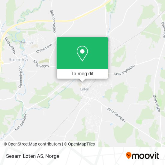 Sesam Løten AS kart