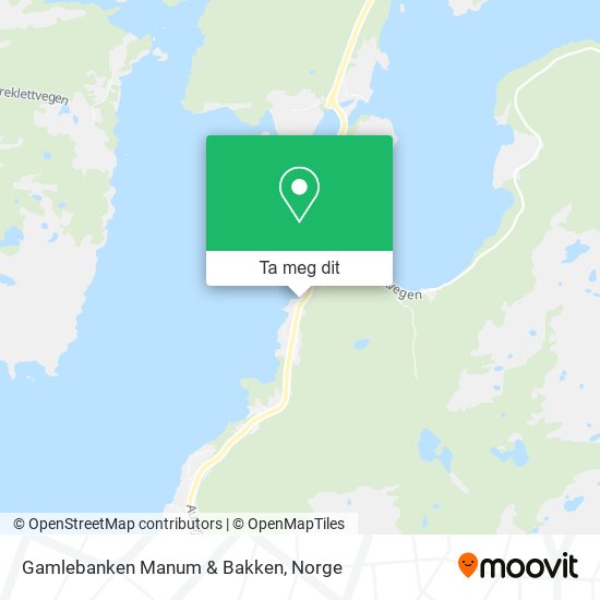 Gamlebanken Manum & Bakken kart
