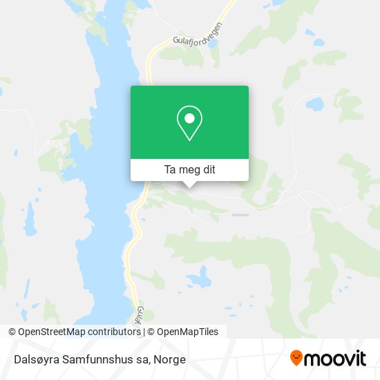 Dalsøyra Samfunnshus sa kart