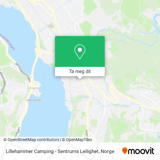 Lillehammer Camping - Sentrums Leilighet kart
