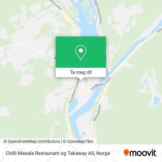 Chilli Masala Restaurant og Takaway AS kart