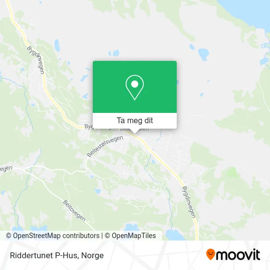 Riddertunet P-Hus kart