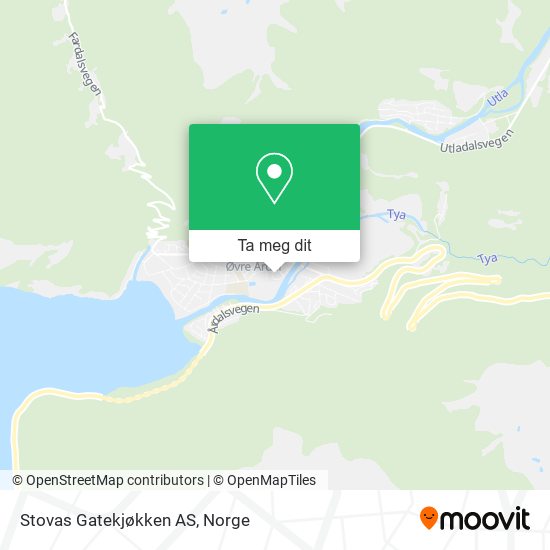 Stovas Gatekjøkken AS kart