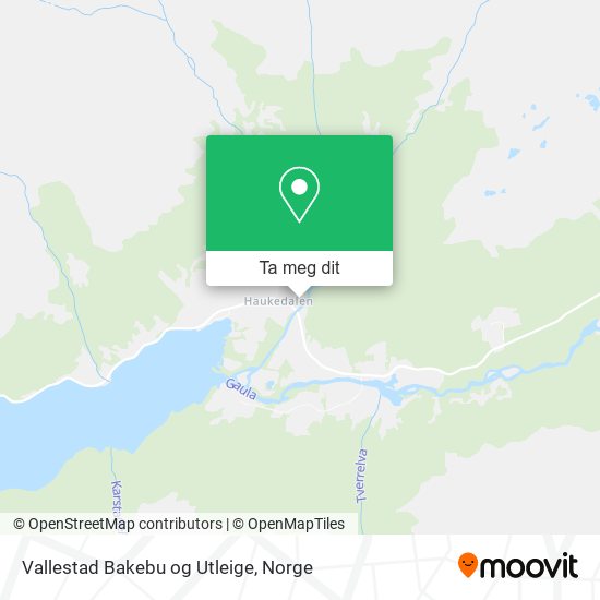 Vallestad Bakebu og Utleige kart