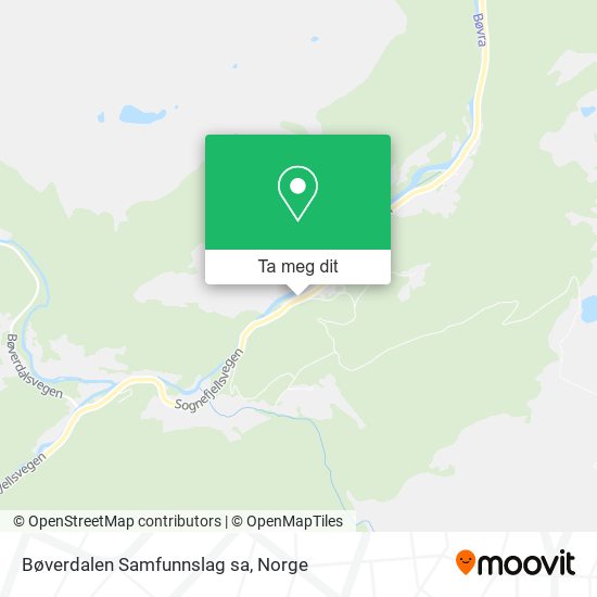 Bøverdalen Samfunnslag sa kart