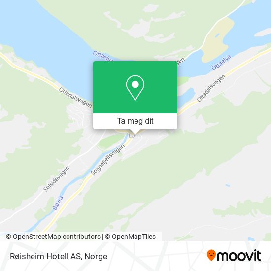Røisheim Hotell AS kart