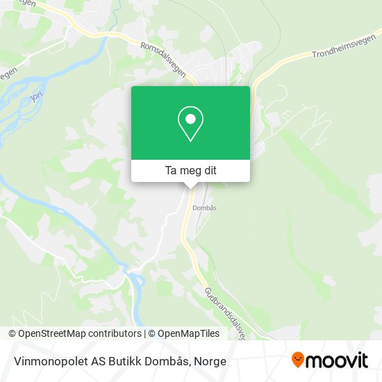 Vinmonopolet AS Butikk Dombås kart