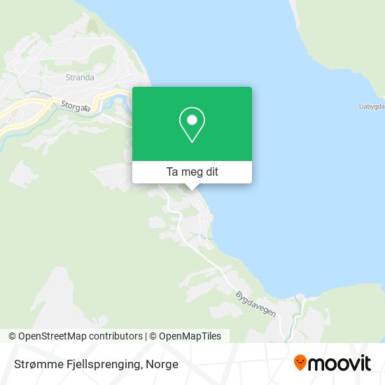 Strømme Fjellsprenging kart
