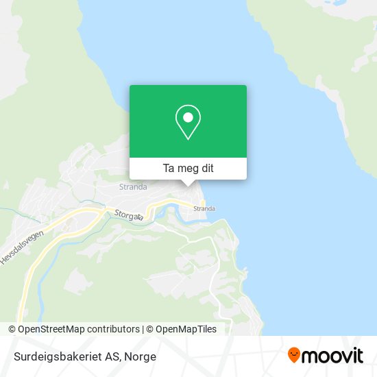 Surdeigsbakeriet AS kart