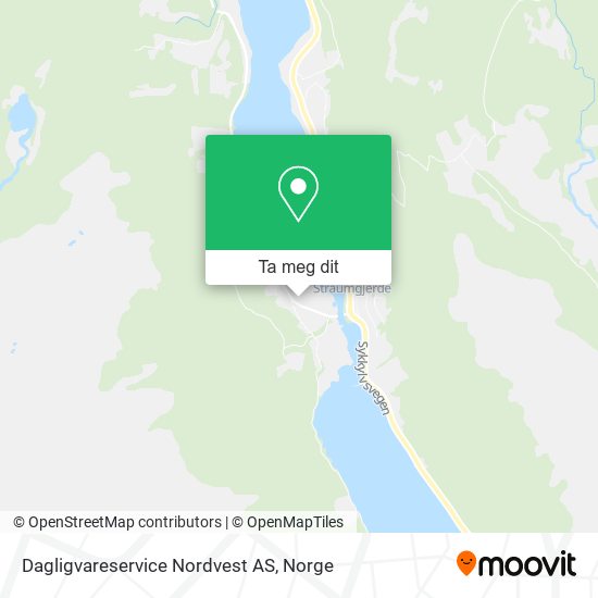 Dagligvareservice Nordvest AS kart