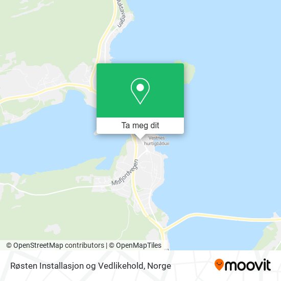 Røsten Installasjon og Vedlikehold kart
