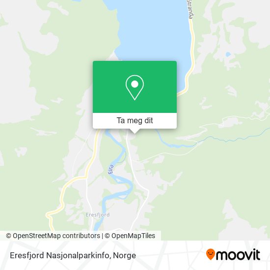 Eresfjord Nasjonalparkinfo kart