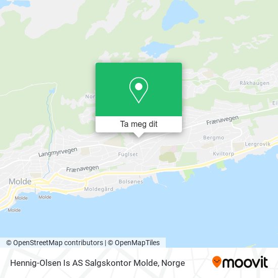 Hennig-Olsen Is AS Salgskontor Molde kart