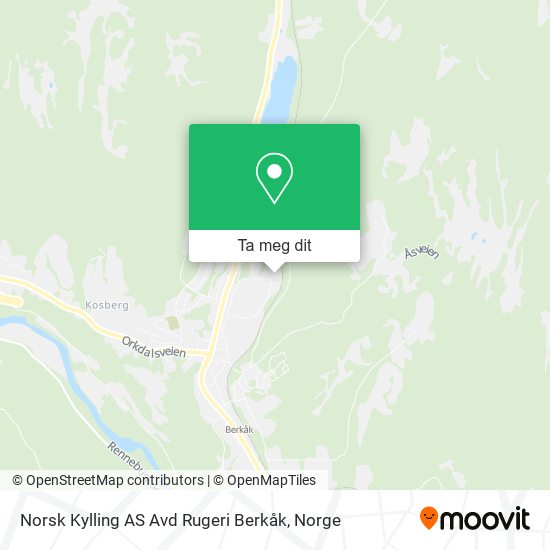 Norsk Kylling AS Avd Rugeri Berkåk kart