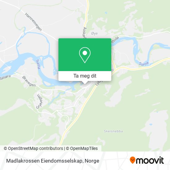 Madlakrossen Eiendomsselskap kart
