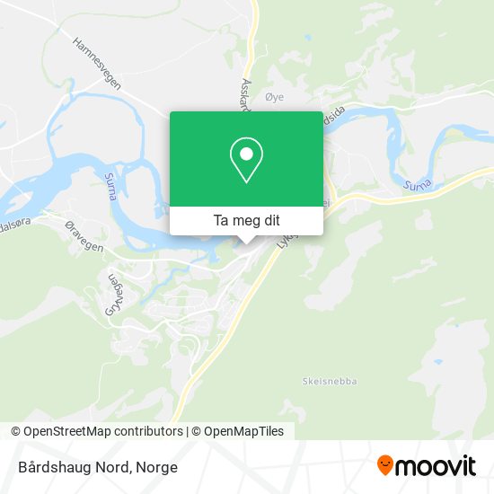 Bårdshaug Nord kart