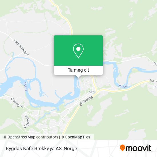 Bygdas Kafe Brekkøya AS kart