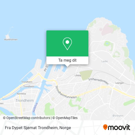 Fra Dypet Sjømat Trondheim kart