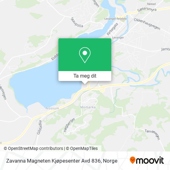 Zavanna Magneten Kjøpesenter Avd 836 kart