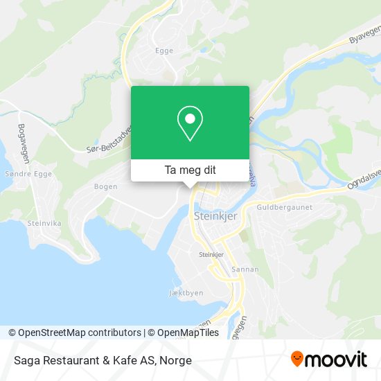 Saga Restaurant & Kafe AS kart