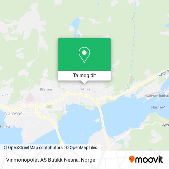 Vinmonopolet AS Butikk Nesna kart