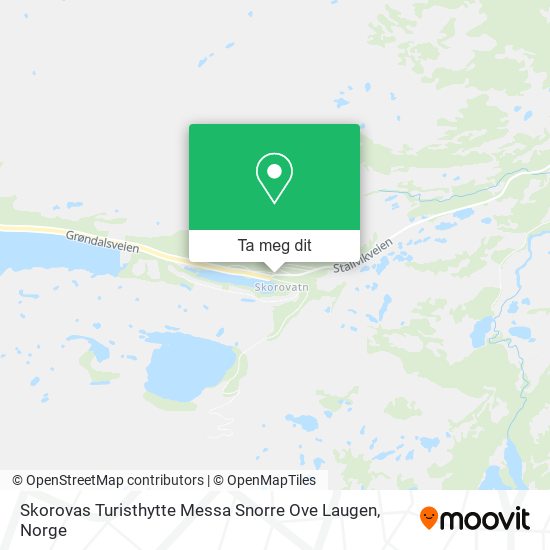 Skorovas Turisthytte Messa Snorre Ove Laugen kart