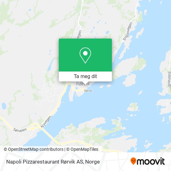 Napoli Pizzarestaurant Rørvik AS kart