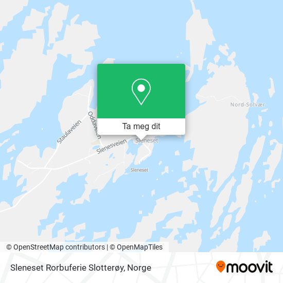Sleneset Rorbuferie Slotterøy kart