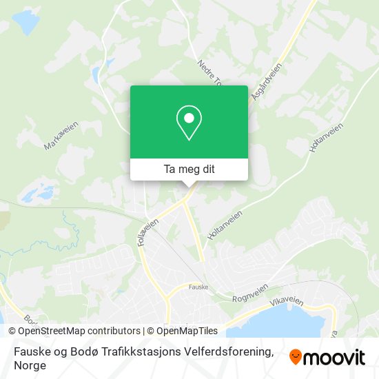 Fauske og Bodø Trafikkstasjons Velferdsforening kart