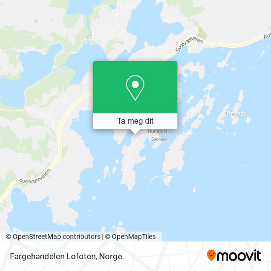 Fargehandelen Lofoten kart
