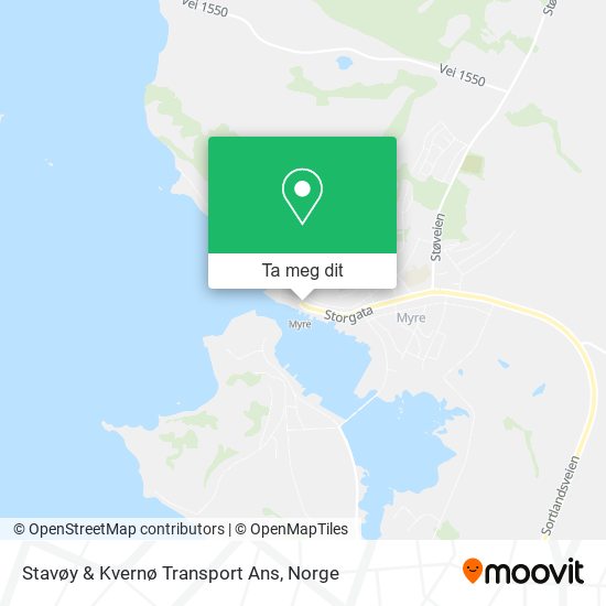 Stavøy & Kvernø Transport Ans kart