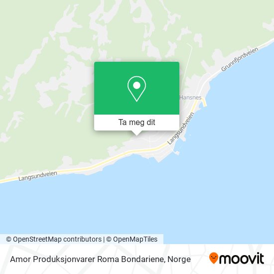 Amor Produksjonvarer Roma Bondariene kart