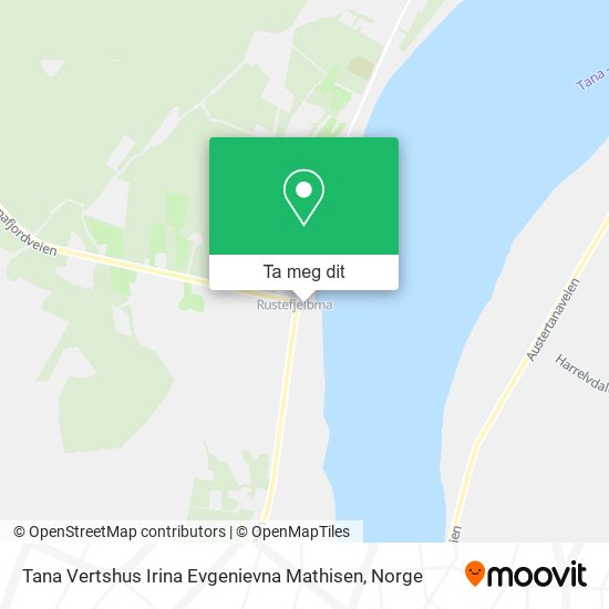 Tana Vertshus Irina Evgenievna Mathisen kart