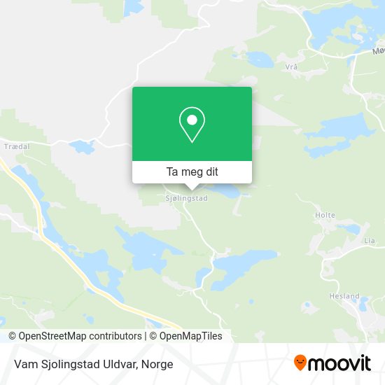 Vam Sjolingstad Uldvar kart