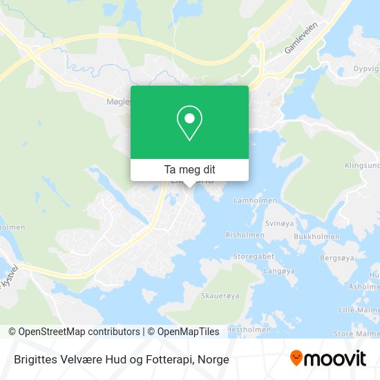 Brigittes Velvære Hud og Fotterapi kart