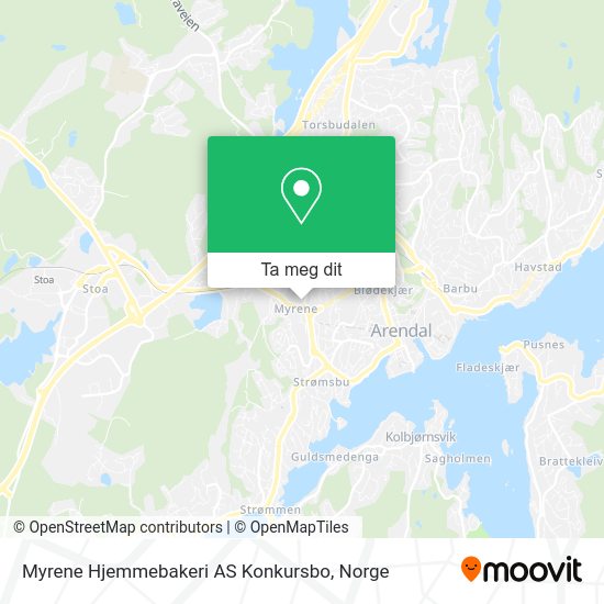 Myrene Hjemmebakeri AS Konkursbo kart