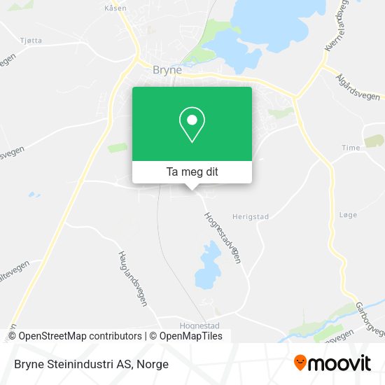 Bryne Steinindustri AS kart