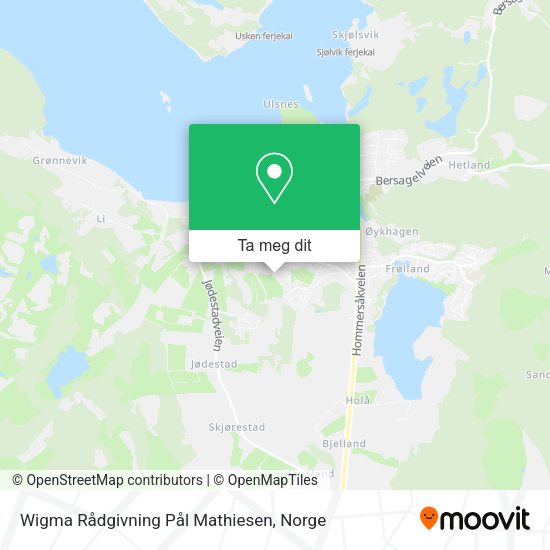 Wigma Rådgivning Pål Mathiesen kart