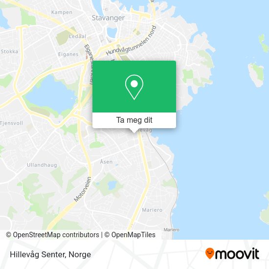 Hillevåg Senter kart